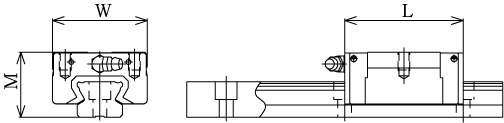 THK直线导轨-SSR-XV型-尺寸图